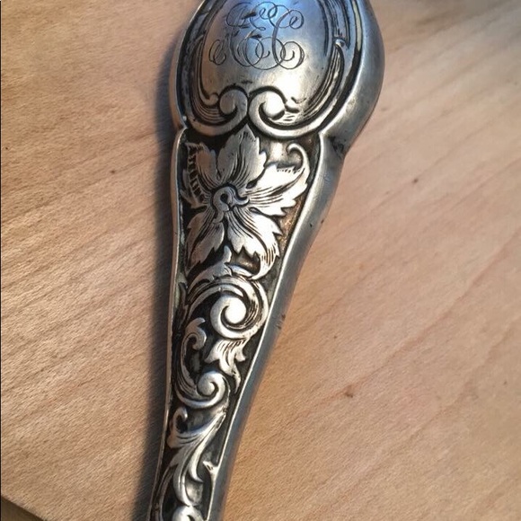 Antique beautifully ornate Sterling Silver Victorian Era 🎩 Boot / Button Hook - Picture 6 of 16